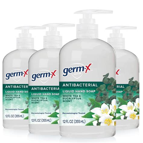 Amazon.com : Germ-X Antibacterial Hand Soap, Moisturizing Liquid Hand ...