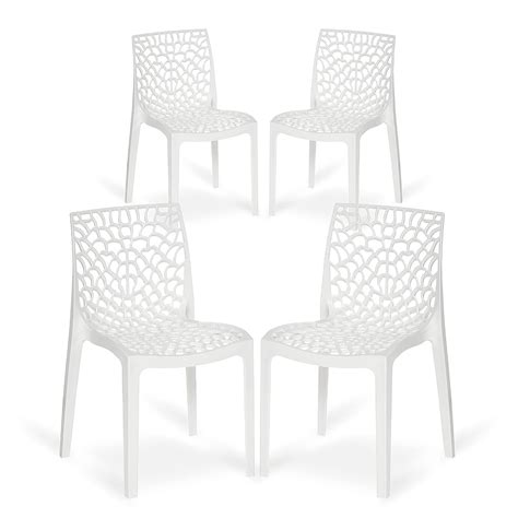 Supreme chairs Web Plastic Chair| Armless Chair for Dining Room Set ...