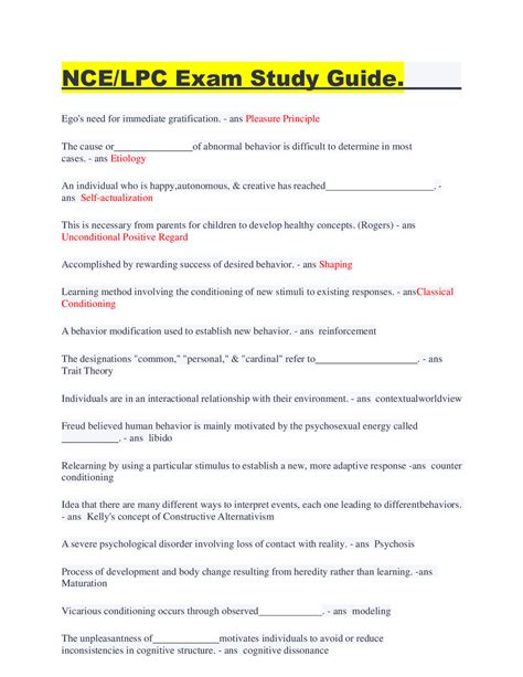 LPC Study Guide 的图像结果
