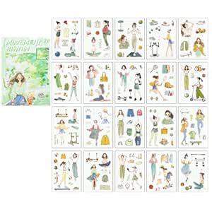 R H LIFESTYLE Self Adhesive 20 Sheets Vintage Retro Decorative Nature ...