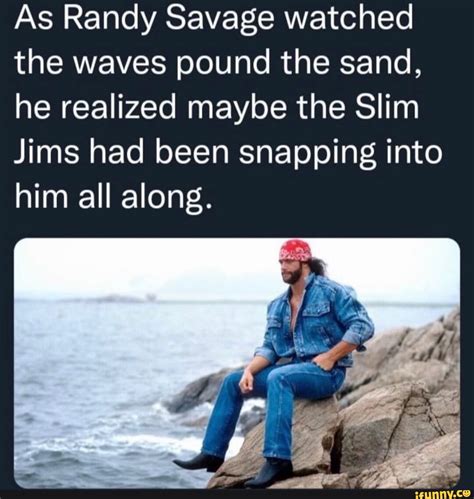 As Randy Savage watched the waves pound the sand, he realized maybe the ...