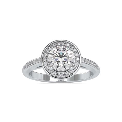 Buy Isabella Moissanite Halo Ring Online | Cutiefy