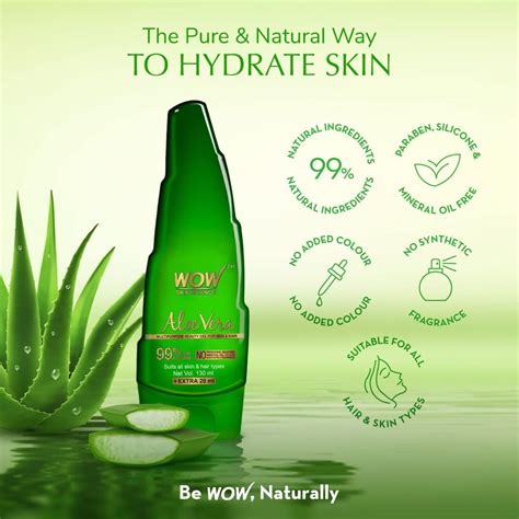 Foxy.in : Buy WOW Skin Science Aloe Vera Gel (130ml) online in India on ...