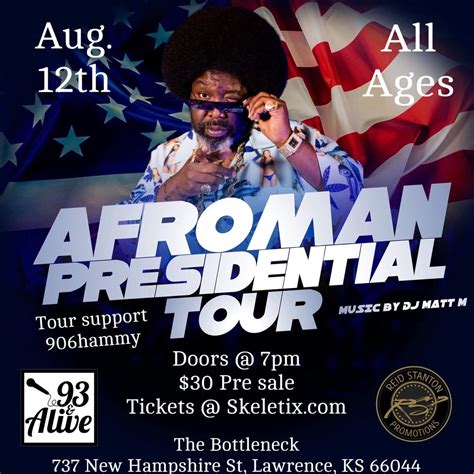 Afroman Presidential Tour at The Bottleneck, The Bottleneck, Lawrence ...