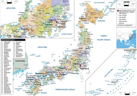 Mapa de Japón para imprimir | Descargar GRATIS