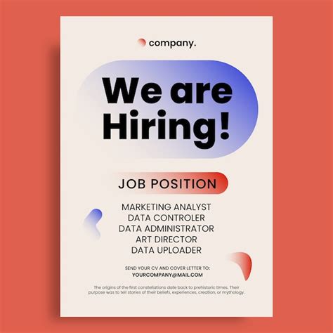 Job Hiring Poster Example 的图像结果