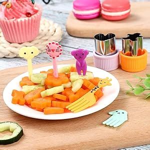 Buy 24 Pcs Vegetable Cutter Shapes Set, Cute Fruit Shape Cutters, Food ...