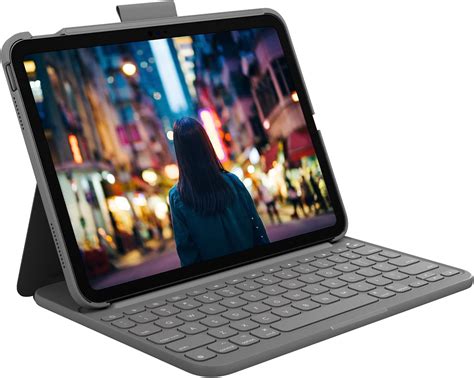 Amazon.com: Logitech Slim Folio Keyboard Case for iPad (10th gen & A16 ...
