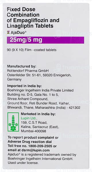 Ajaduo 25mg/5mg Tablet: Uses, Side Effects, Price & Substitutes