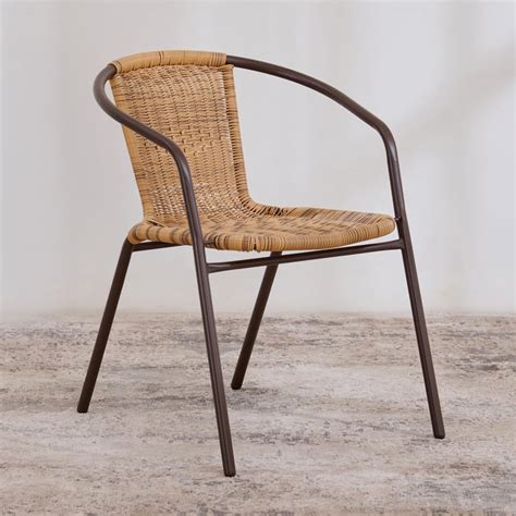 Buy (Refurbished) Fullerton Polyrattan Chair - Brown from Home Centre ...