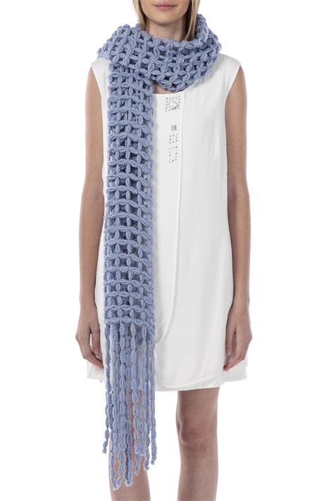 Light blue scarf | Shop online on Elisa Cavaletti
