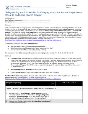 2022-2026 UK Church of Scotland Form SG11 - Blank Fillable Template ...