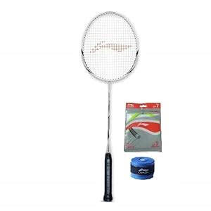 Buy Li-Ning XP-90-IV Badminton Rackets Combo with Half Cover AP 7 Red ...