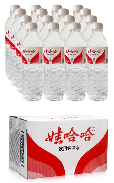 批发娃哈哈纯净水596ml*24瓶 贴标水 广告水-阿里巴巴