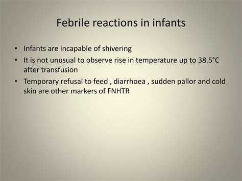 FEBRILE NON HEMOLYTIC TRANSFUSION REACTION | PPTX