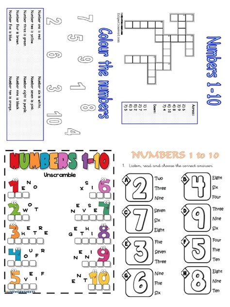 Math Numbers Worksheet PDF 的图像结果