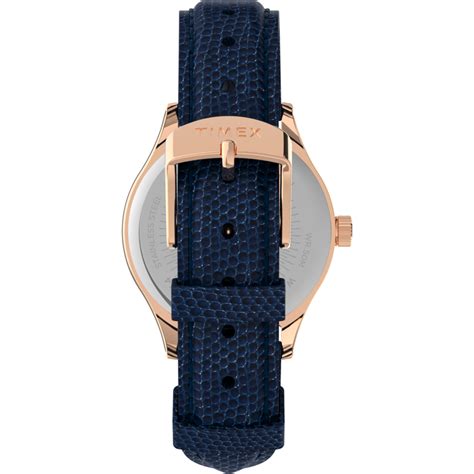 Waterbury Traditional 34mm Leather Strap Watch
