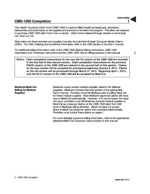 Fillable Online cmsp amm CMS-1500 Completion (cms comp) - CMSP - cmsp ...
