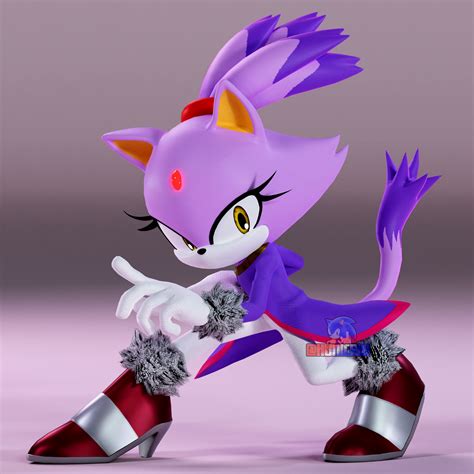 Blaze The Cat - Sonic The Hedgehog by Hunicrio on DeviantArt