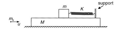 In the system shown in fig. block of mass M is placed on a smooth ...
