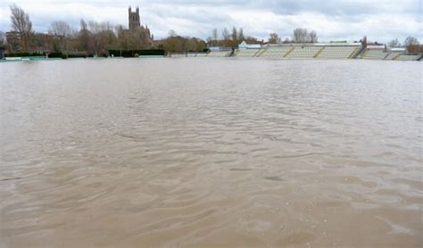 Worcestershire County Cricket ground flooded with water ahead of ...