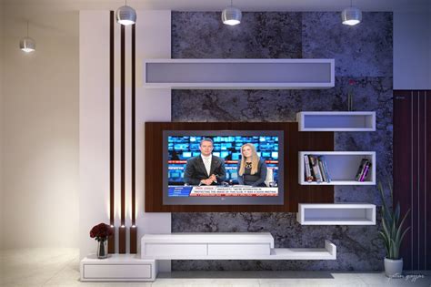 Furniture of America Evaine 2-Shelf Floating TV Stand, Dark Gray ...