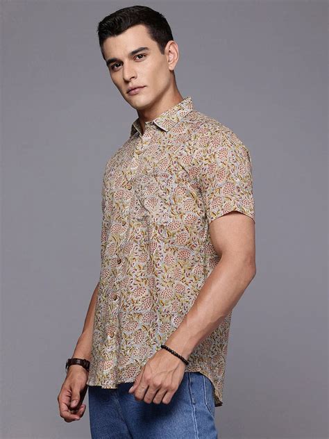 Vintage Floral Cotton Shirt for Men - Summer Look