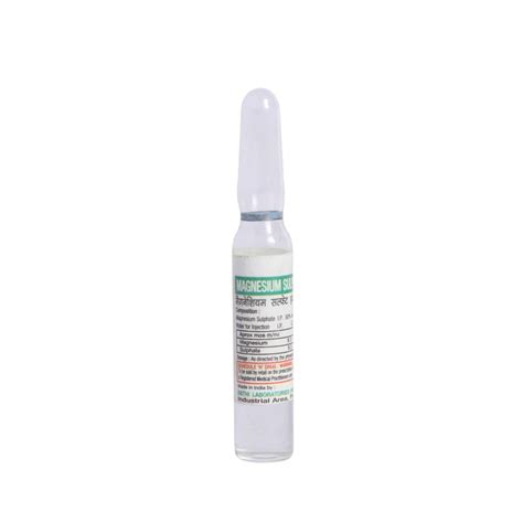Magnesium Sulphate - Vial of 2ml Injection : Amazon.in: Health ...