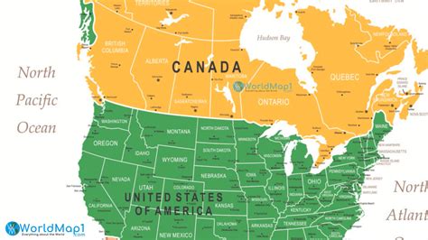 North America Maps and Countries Map 1