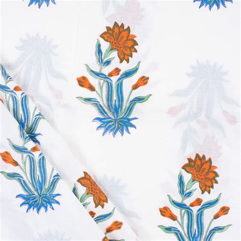 Boota Floral Jaipuri Block Print Fabric @Best Prices | Dmaasa