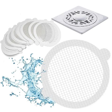 MAGIWARE Disposable Shower Drain Hair Catcher Mesh Stickers, 30 Pack ...