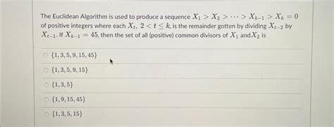 Image result for Euclidean Algorithm Questions and Answers