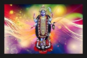 Devi Mata Religious Poster with A4 Size Frame F-350 Paper Print ...