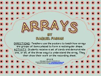 Image result for Rectangular Arrays Math