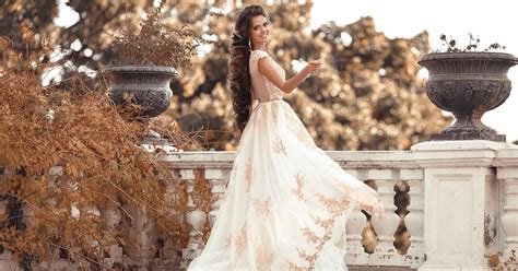 gold wedding dress