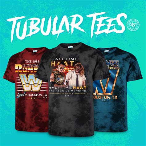WWE 47 Brand Retro Event Tubular Tees | FighterXFashion.com