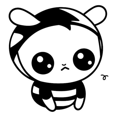 Cute bee character cartoon mascot vector illustration funny bee mascot ...