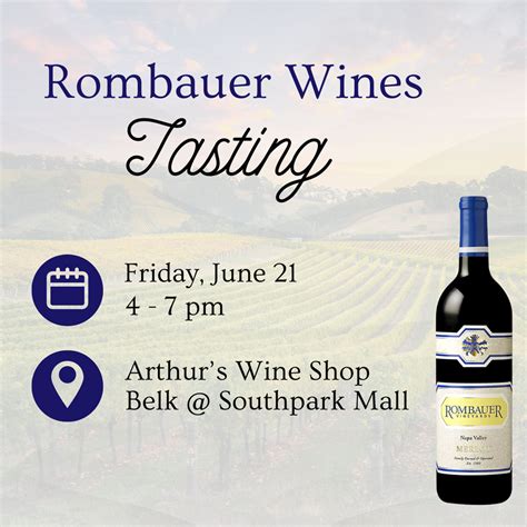 Rombauer Wine Tasting | SouthPark Charlotte