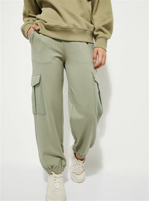 Buy URB_N Women Solid Cargo Joggers Online at just Rs. 1199.0 ...