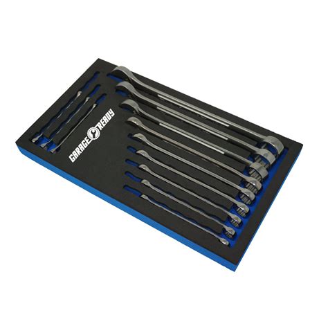 Garage Ready Wrench Organizer Tray - Holds 12 SAE or Metric Combination ...