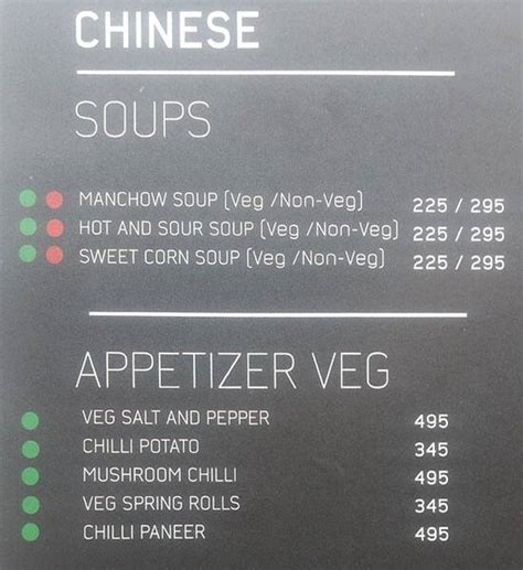 Menu at Lutyens Cocktail House, New Delhi