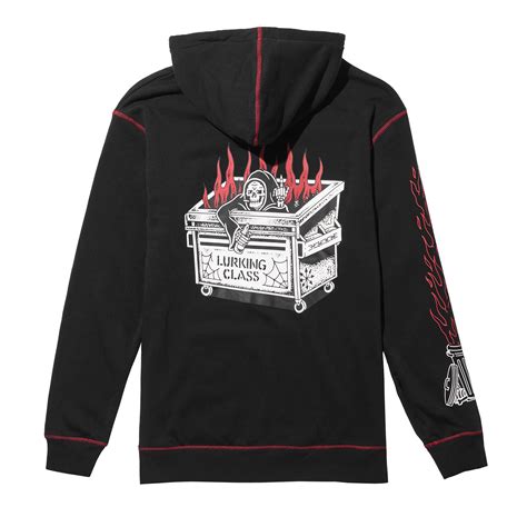 Dumpster Fire Women's Zip Hoodie - Black – Lurking Class
