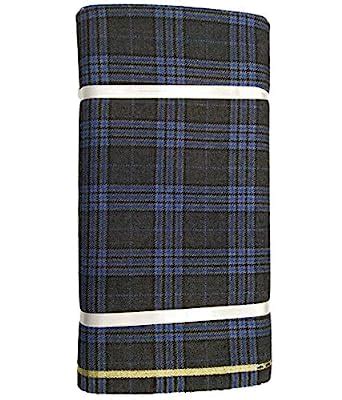 Buy Raymond Men's Woollen Firozi Blue Checks Unstitched Thick Tweed ...