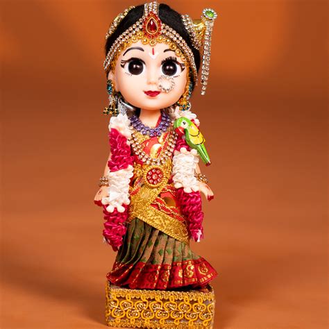 Andal - Golu Display Doll - Red & Green - KF04115 – Ikyem