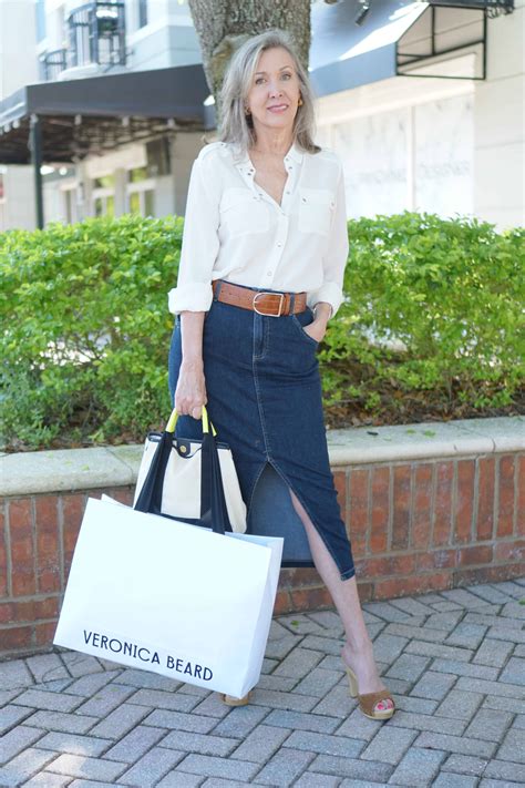 How to Style This Season's Denim Skirts for Women over 50 - Nina Anders