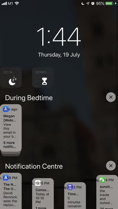 Image result for iOS Notification Centre