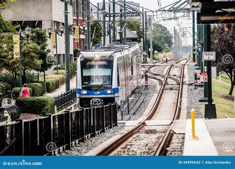 Charlotte North Carolina Light Rail Transportation Editorial Stock ...