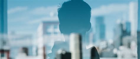 Download wallpaper 2560x1080 silhouette, reflection, window, city ...