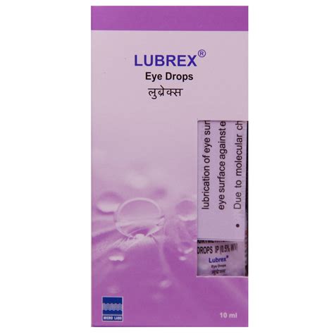 Lubrex Eye Drops | Uses, Side Effects, Price | Apollo Pharmacy