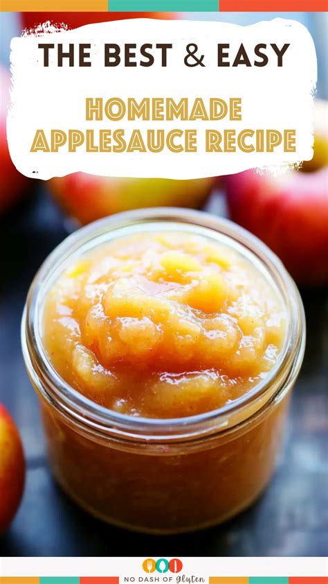 Homemade Applesauce Recipe